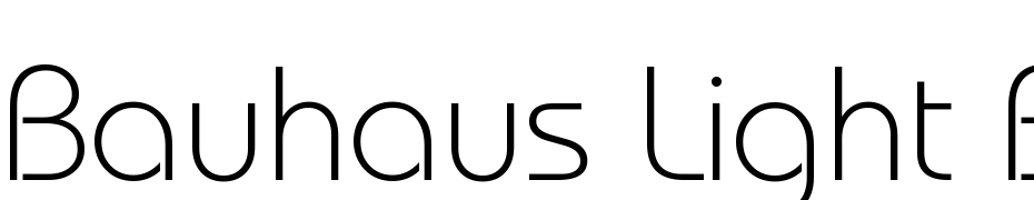 Bauhaus Light BT Yazı tipi ücretsiz indir